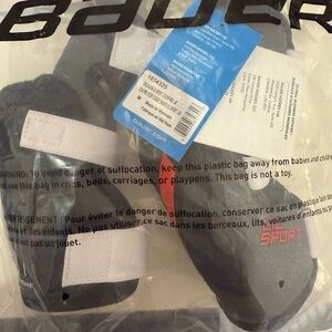 Bauer Red and Black Hockey Gloves